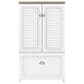 Bush Fairview 3-Piece Office Desk and File Cabinet Set in Shiplap Gray and Pure White, , large