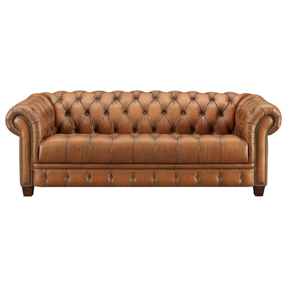 Hydeline York Stationary Sofa and Loveseat Set in Cienna Saddle, , large