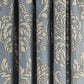 J. Queen New York Lorenzo 100" x 84" Window Panel Pair in Blue and Cream, , large