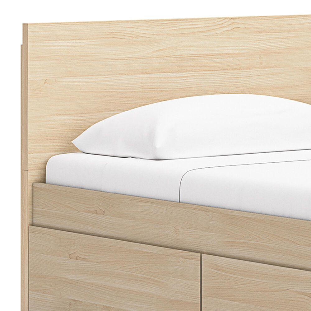 Ashley Onita Queen Panel Platform Bed with 2 Side Storage in Natural, , large
