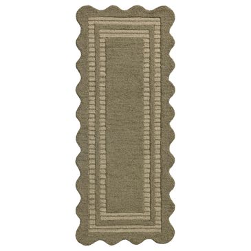 Loloi II Scottie 2"6" x 9"9" Olive and Pebble Runner, , large