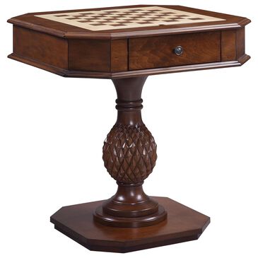 HOMLUX Bishop II 2-Drawer Game Table in Cherry, , large