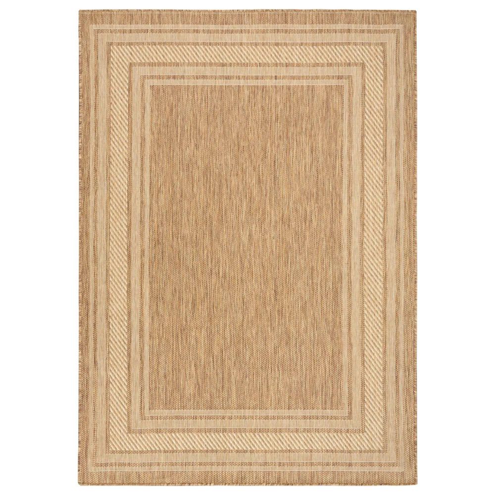 Nourison Horizon HOZ03 Natural 5" x 7" Indoor/Outdoor Area Rug, , large