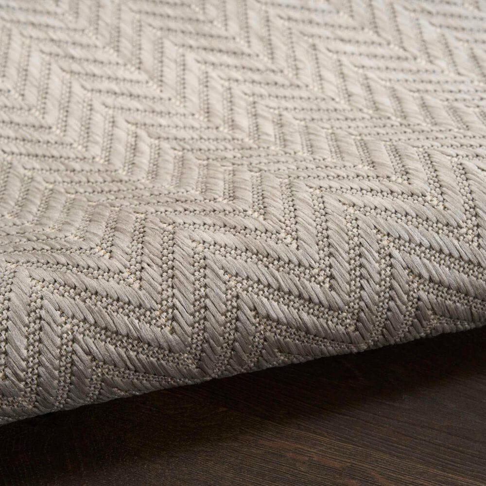 Nourison Horizon HOZ02 Grey 9&#39; x 12&#39; Indoor/Outdoor Area Rug, , large