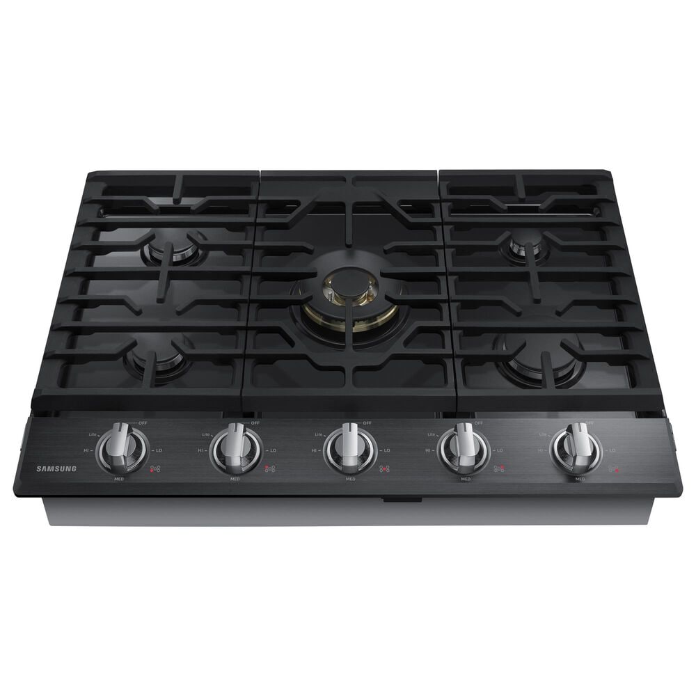 Samsung 2-Piece Kitchen Package with Stainless Steel 30&quot; Built-In Double Wall Oven and Black Stainless Steel 36&quot; Gas Cooktop, , large