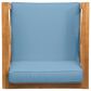 Hearth and Haven Brava Outdoor Club Chair with Cross-Back Design in Blue, , large