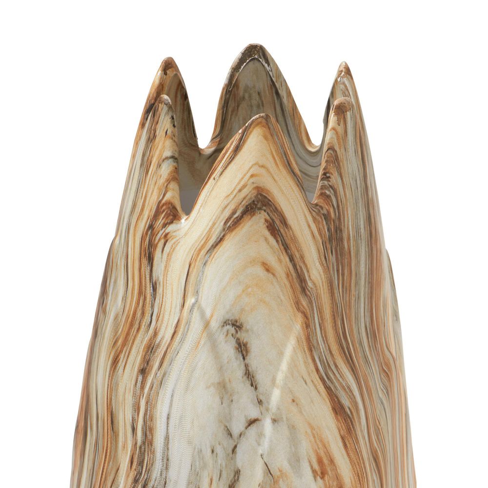 Maple and Jade 21&quot; x 7&quot; Vase in Beige, White, Gray and Coral, , large