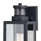 Vaxcel Lombard 4.75" 1-Light Outdoor Motion Sensor Wall Lantern in Textured Black, , large