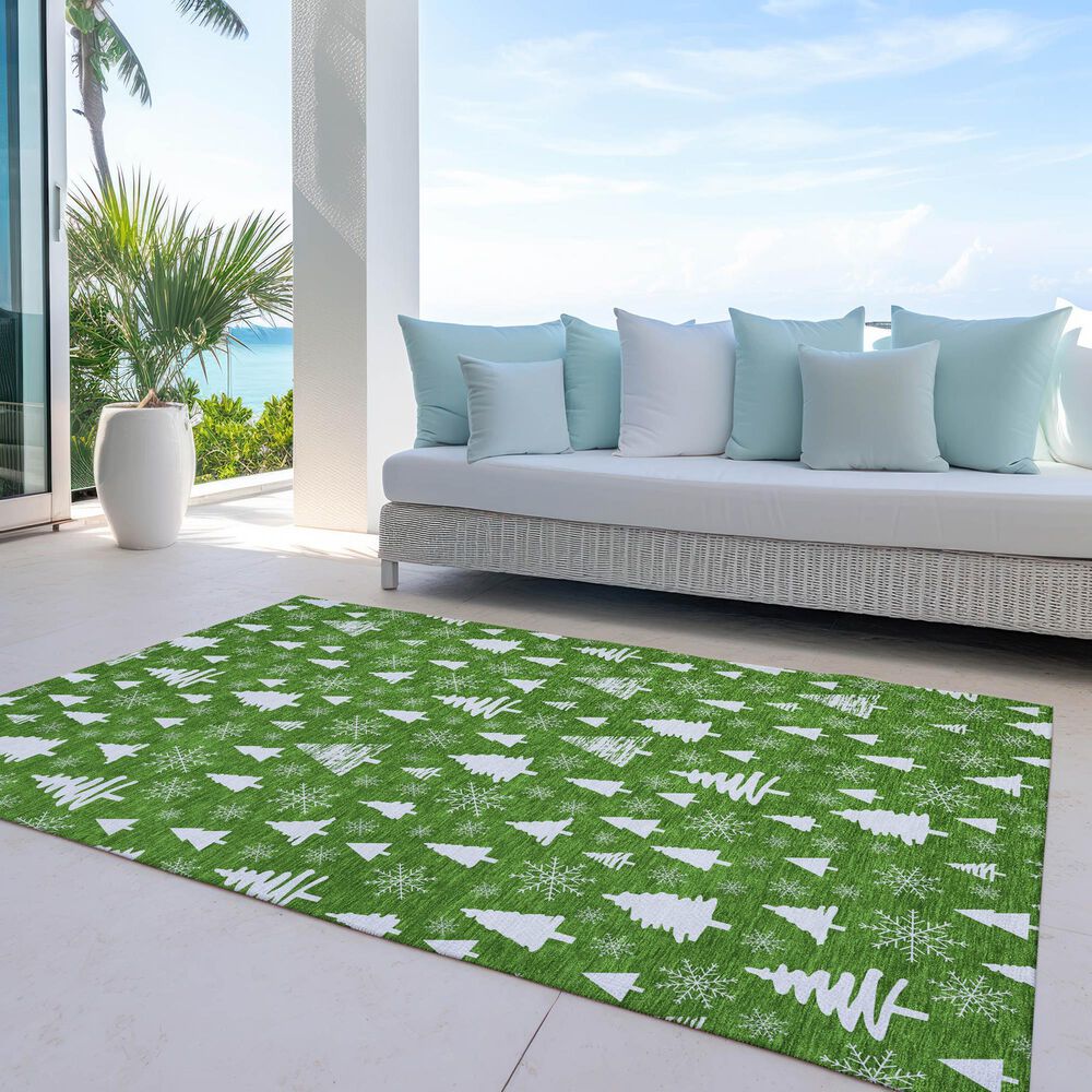 Dalyn Rug Company Wonderland WN23 3&#39; x 5&#39; Emerald Indoor/Outdoor Area Rug, , large