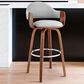 Blue River Daxton 26" Swivel Counter Stool in Gray and Walnut, , large