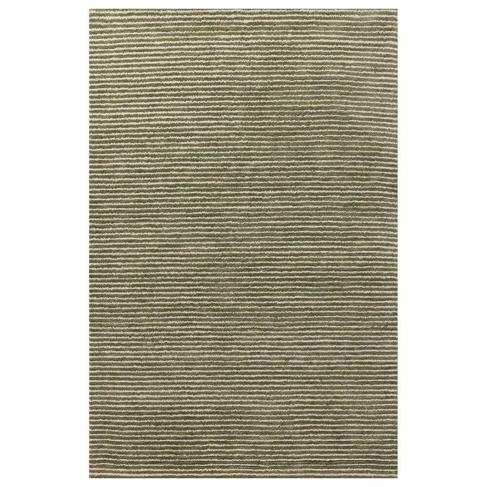 Loloi Sunday 7"9" Round Olive and Ivory Area Rug, , large