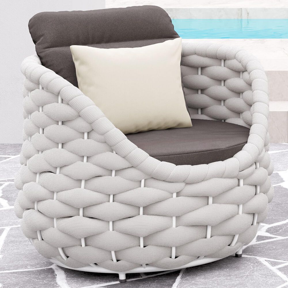Zuo Modern Coral Reef Accent Chair in Gray, , large