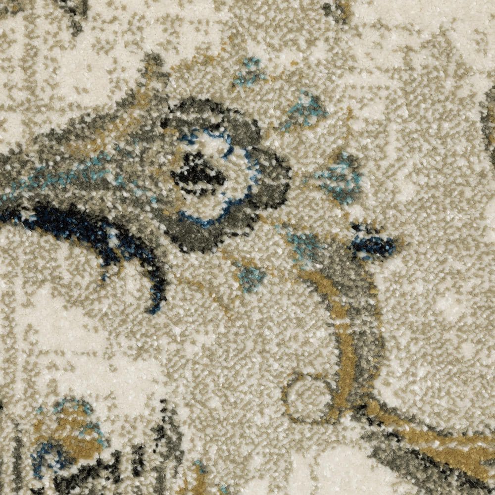 Oriental Weavers Venice Salerno 6&#39;7&quot; x 9&#39;2&quot; Beige and Gold Area Rug, , large