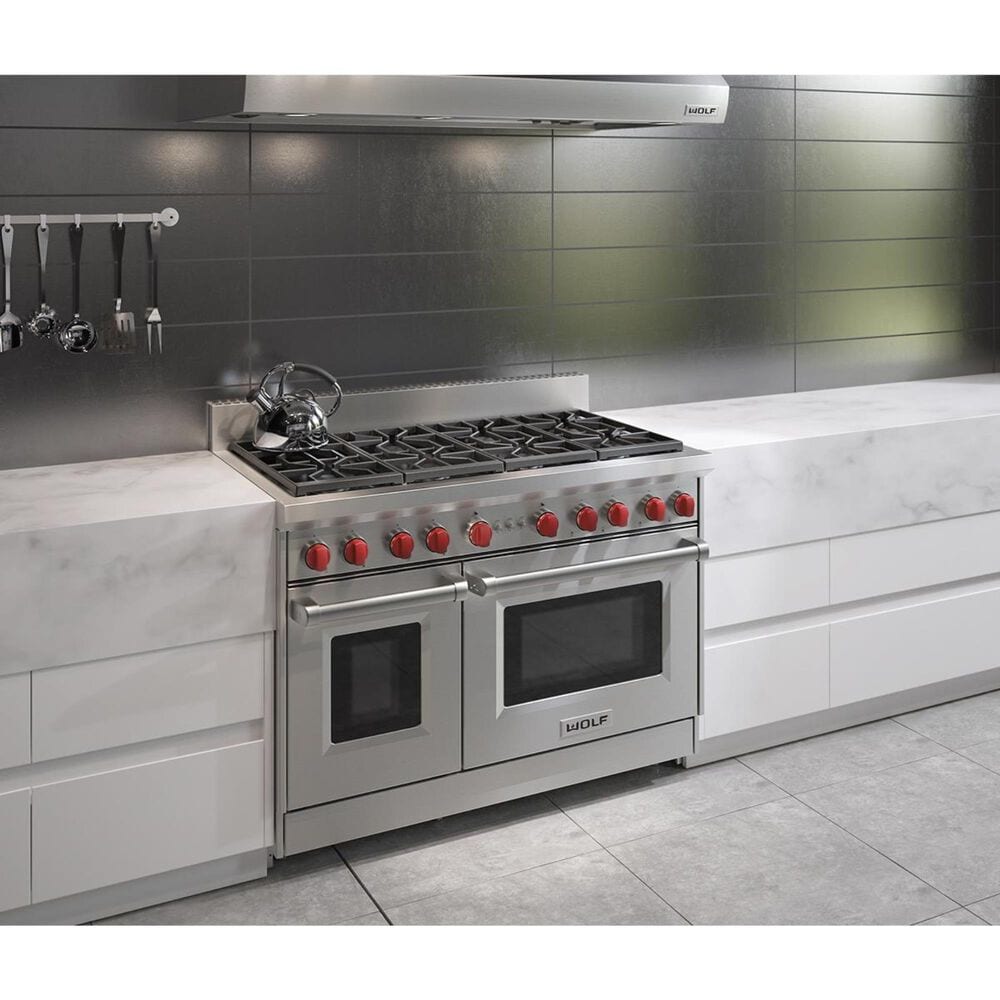 Wolf 48&quot; 8 Burner Gas Range Liquid Propane, , large