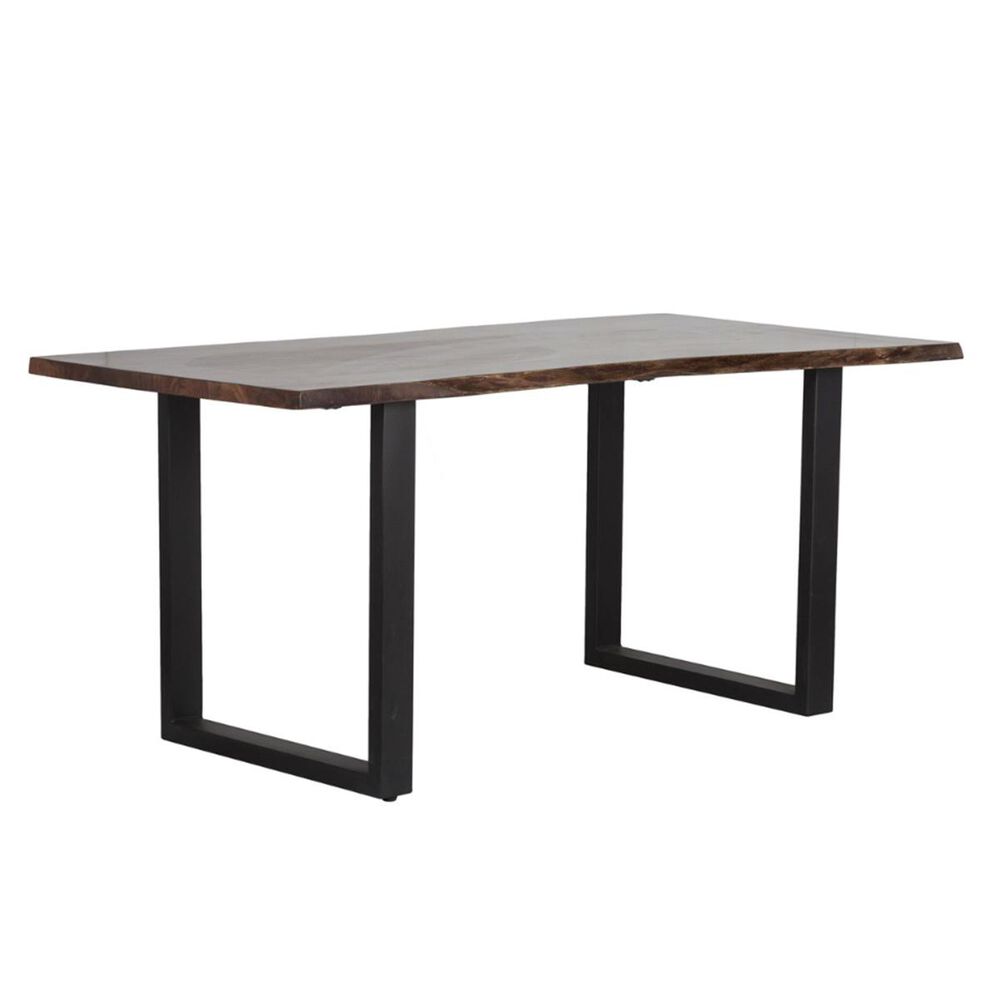 Greenbrier Interiors Denton Dining Table in Iron and Acacia - Table Only, , large