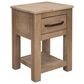 Fallridge Natural Parota Chairside Table in Brown, , large