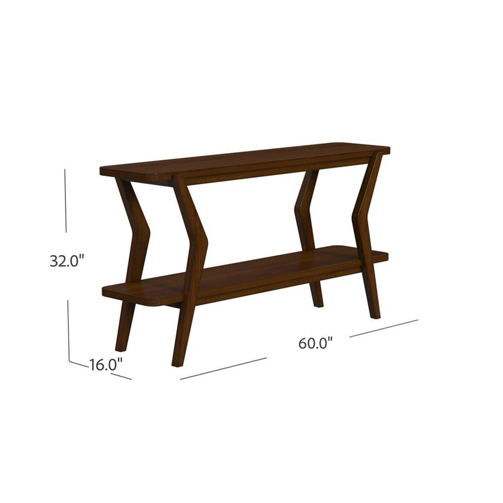 Bassett Mirror Stratton Console Table in Brown, , large