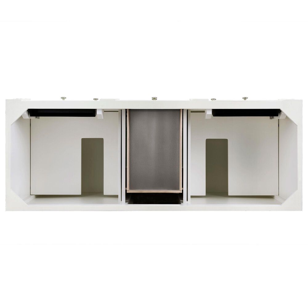 James Martin Vanities Bristol 60" Double Bathroom Vanity in Bright White with 3 cm Eternal Jasmine Pearl Silestone Top, Rectangular Sinks and FreePower Wireless Charger, , large