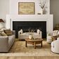 Surya Kunal Pearl and Natural 6" x 9" Area Rug, , large