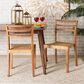 Baxton Studio Arthur Side Chair in Walnut Brown (Set of 2), , large