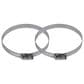 Electric Dryer Duct Kit with 3-Wire Cord, 8" Hybrid Vent Duct and Clamps in Black and Silver, , large