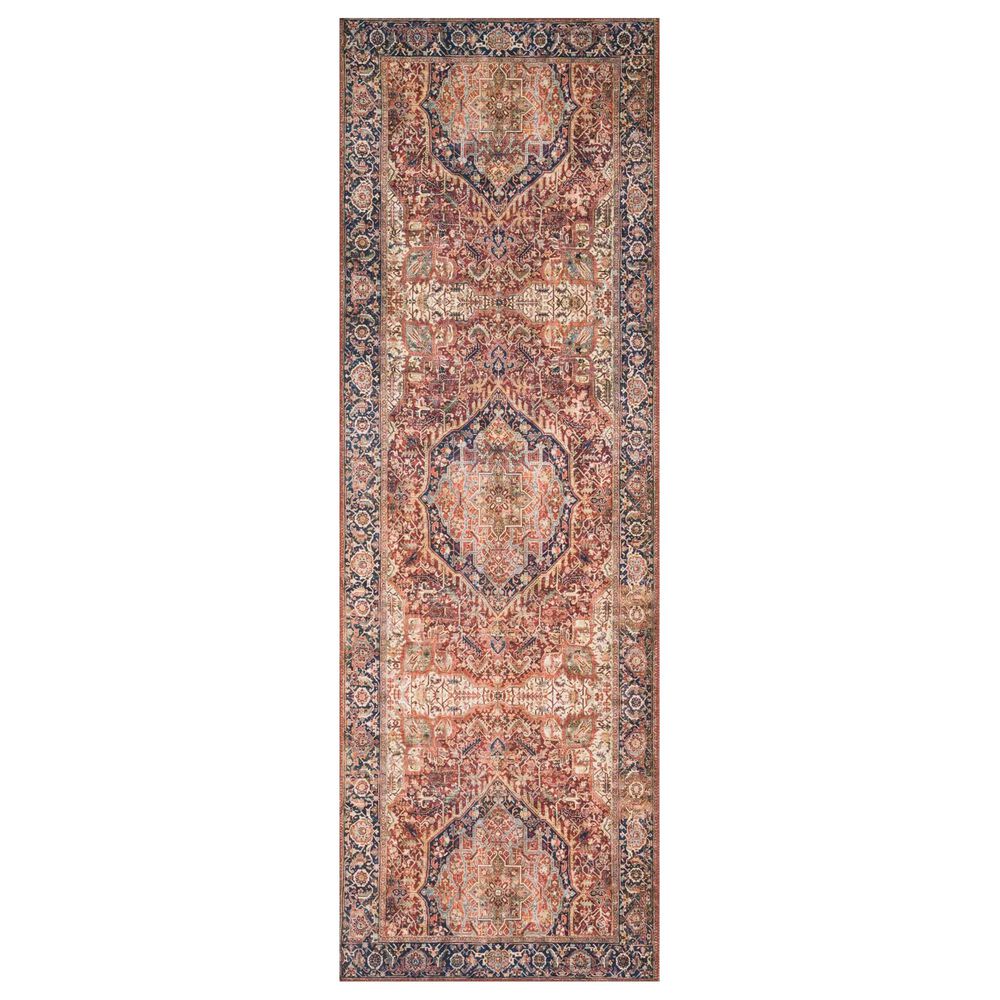 Loloi II Layla LAY-08 2" x 5" Red and Navy Runner, , large