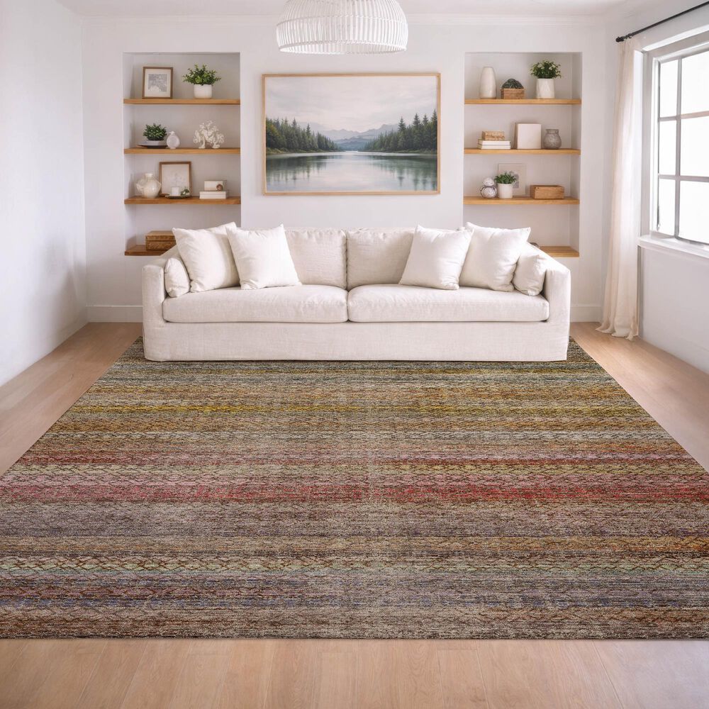 Dalyn Rug Company Vico VC4 Chocolate 6'6" x 9'6" Area Rug, , large