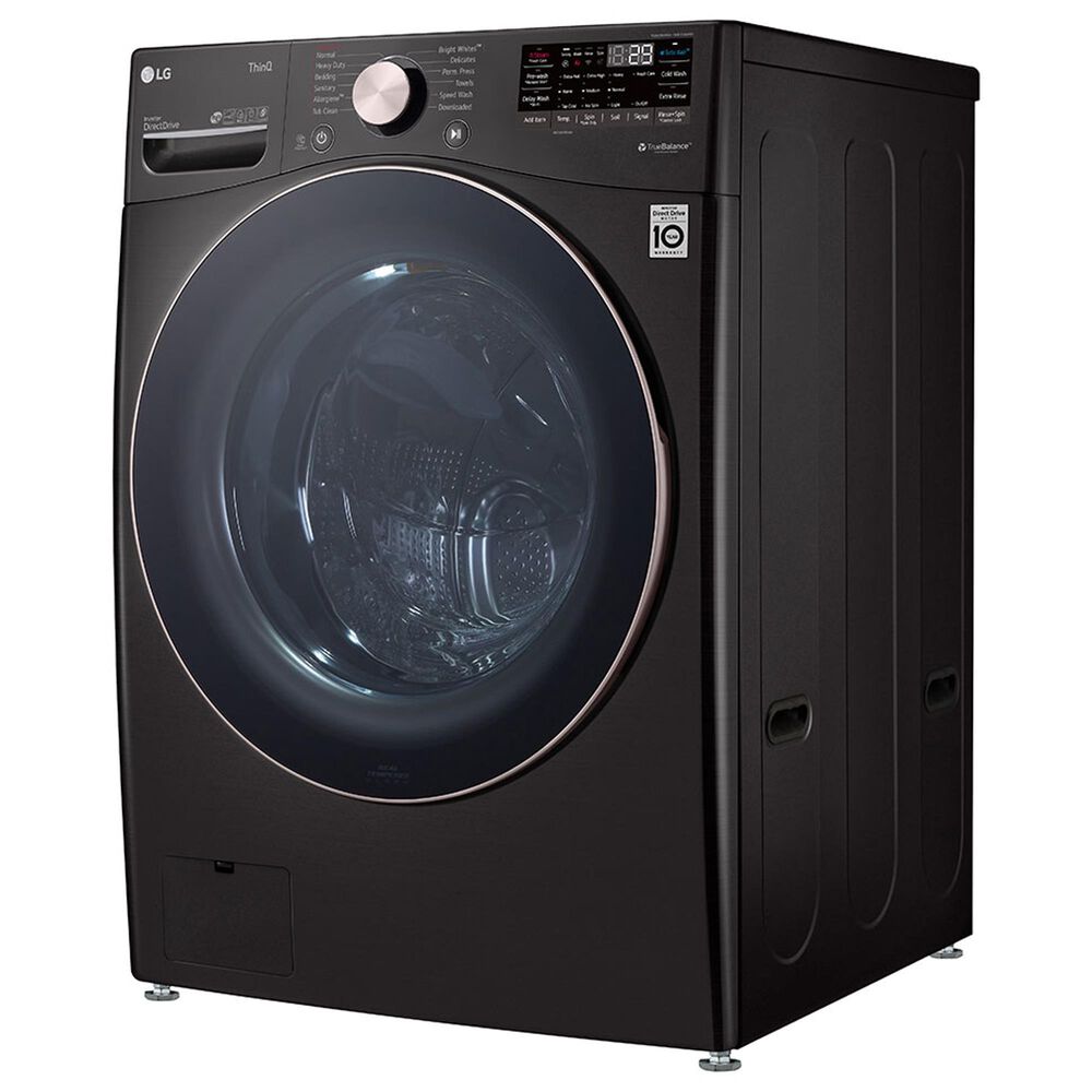 LG 4.5 Cu. Ft. Front Load Washer with TurboWash 360 in Black Steel