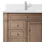 James Martin Vanities Bristol 36" Single Bathroom Vanity in Whitewashed Walnut with Single Hole 3 cm White Zeus Quartz Top and Rectangular Sink, , large