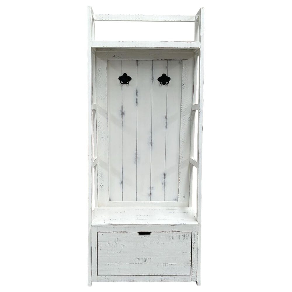 Woodland & Co Albany Hall Tree with Storage Bench in Barnwood, , large