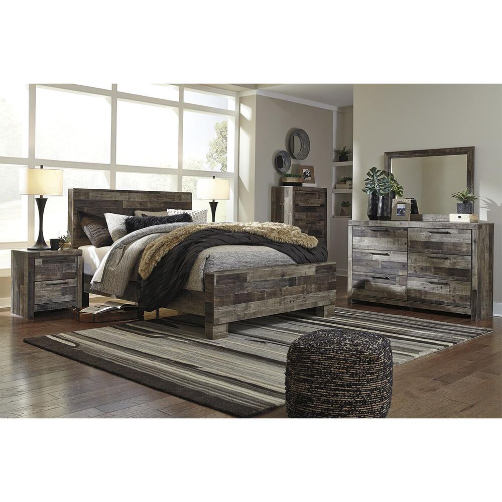 Ashley Derekson Youth Bedroom Mirror in Walnut and Gray, , large