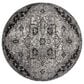Amer Rugs Alexandria 6"7" Round Ivory and Gray Area Rug, , large