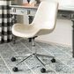 Safavieh Fletcher Swivel Office Chair in Beige/Chrome, , large
