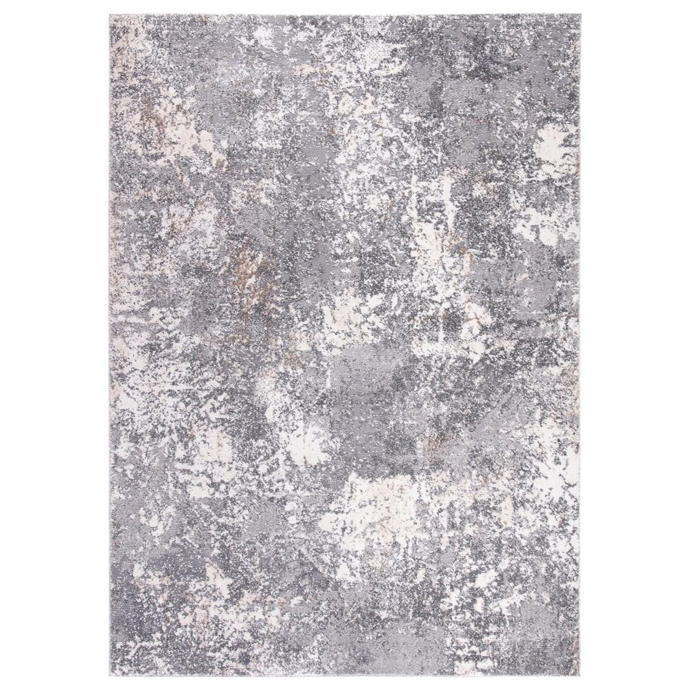 Safavieh Aston ASN715 3" x 5" Light Grey and Grey Area Rug, , large
