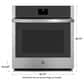 GE Appliances 27" Single Electric Wall Oven with No Preheat Air Fry in Stainless Steel, , large