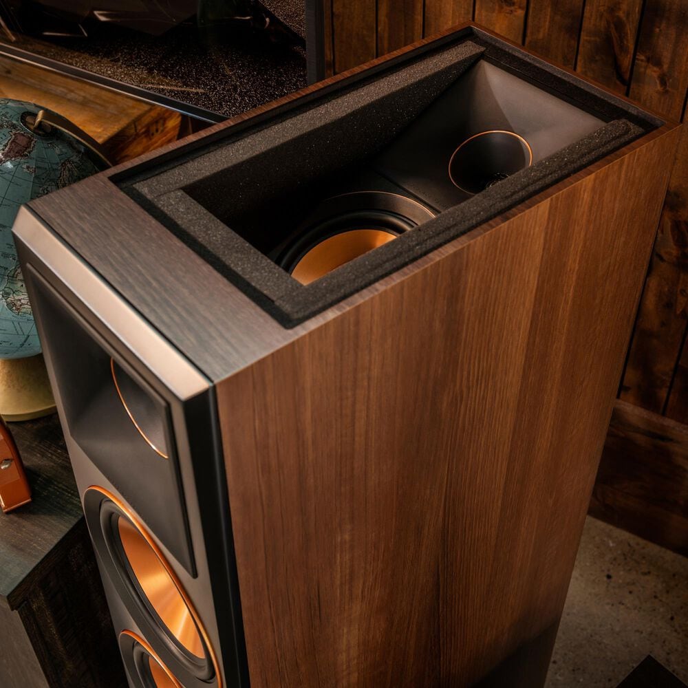 Klipsch Reference Premiere Dual 8&quot; Dolby Atmos 2-Way Floorstanding Speaker in Walnut, , large