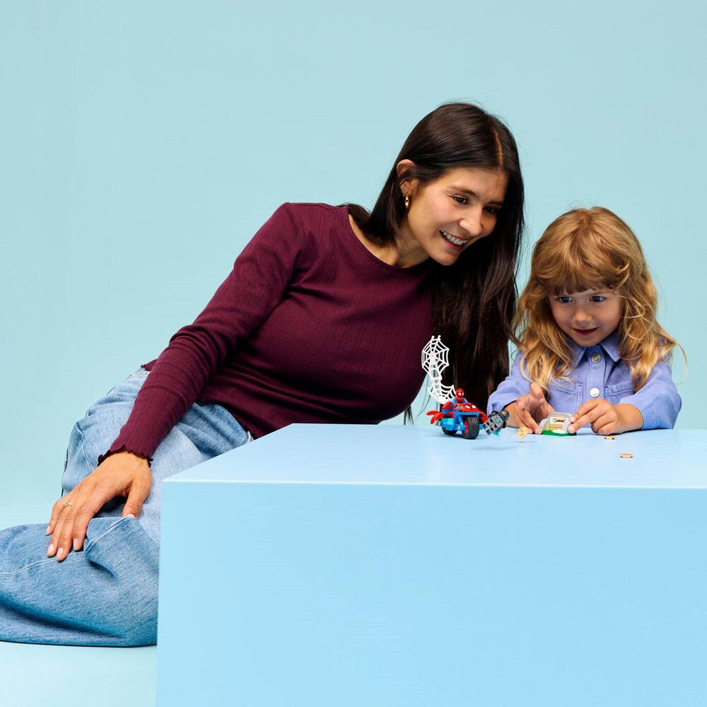 LEGO Marvel Spidey on His Motorcycle vs. Rhino Building Set, , large