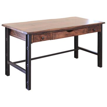 Fallridge Parota 3-Drawer Writing Desk in Distressed, , large