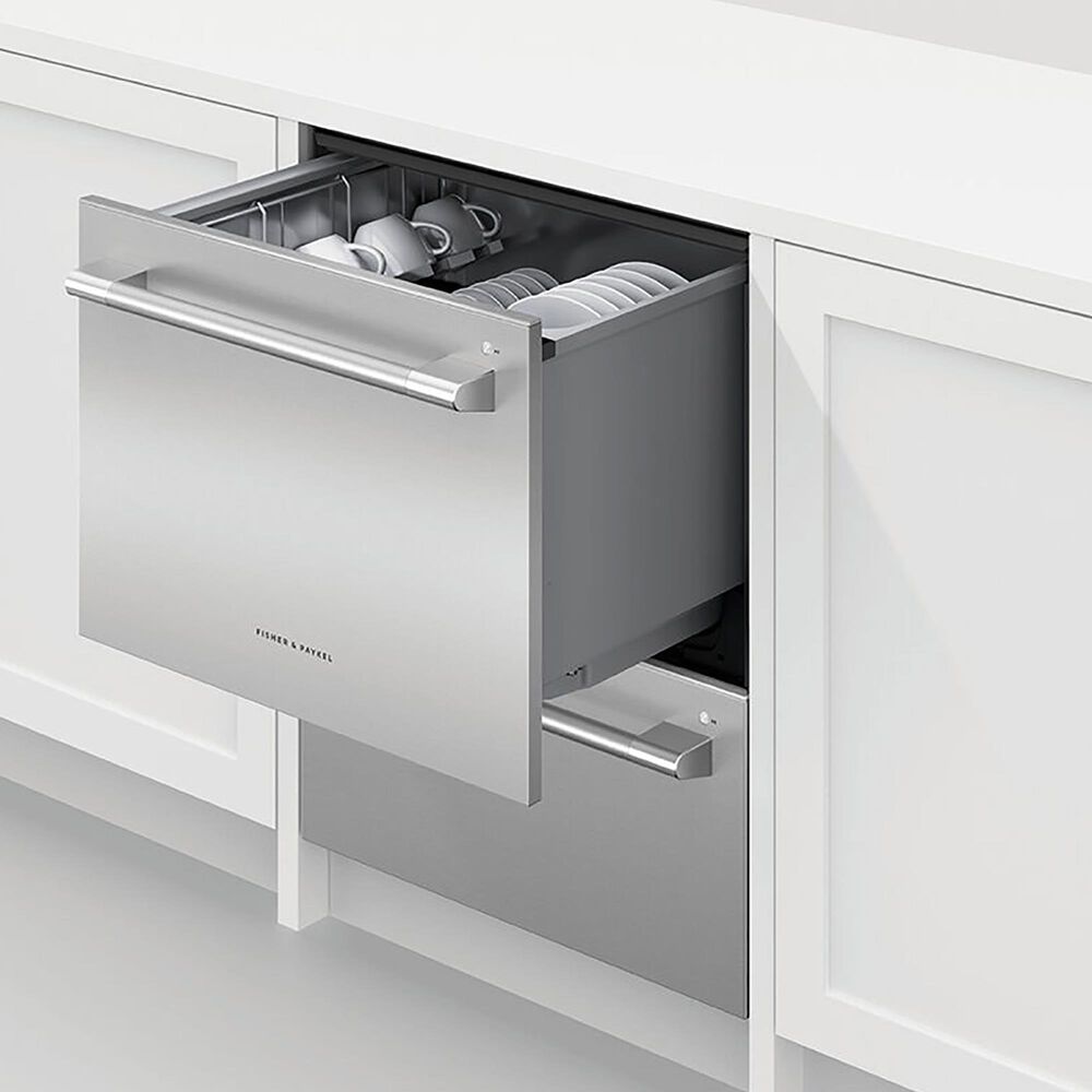 Fisher & Paykel 24" Professional Tall Double Drawer Dishwasher in Stainless Steel, , large
