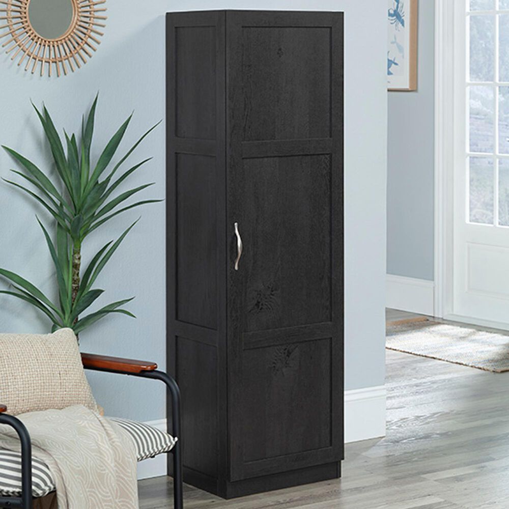 Sauder 4-Shelf Storage Cabinet in Raven Oak, , large