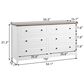Hearth and Haven 6-Drawer Dresser in White, , large