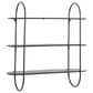 Maple and Jade 28" Wall Shelf in Matte Black, , large