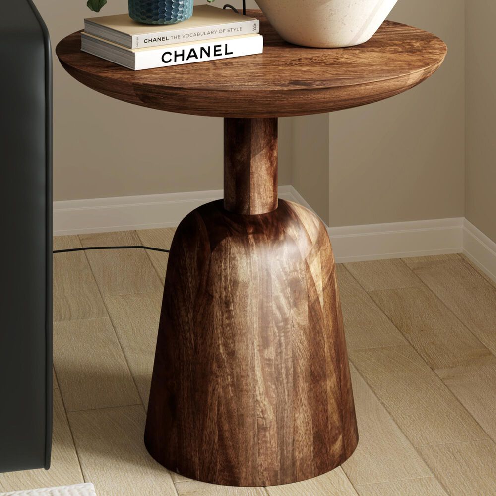 L.R. Home Branson Side Table in Brown, , large