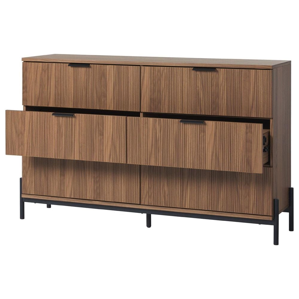 Walker Edison Paris 6-Drawer Dresser in Mocha, , large