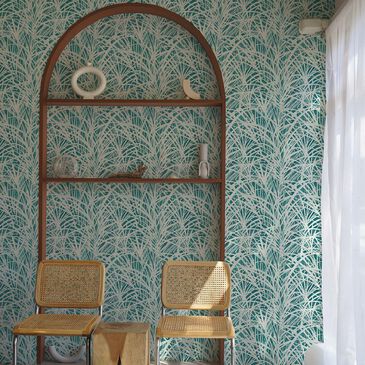 Tempaper Grassroots 198" x 20.5" Peel and Stick Wallpaper in Irish Moss, , large