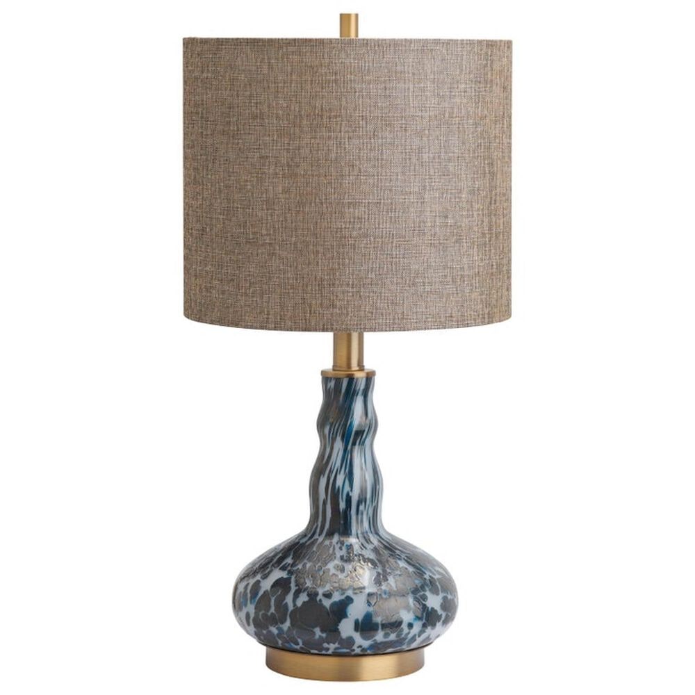Slatehouse Kylo Table Lamp in Blue, Gray, Warm Brass and Cream, , large