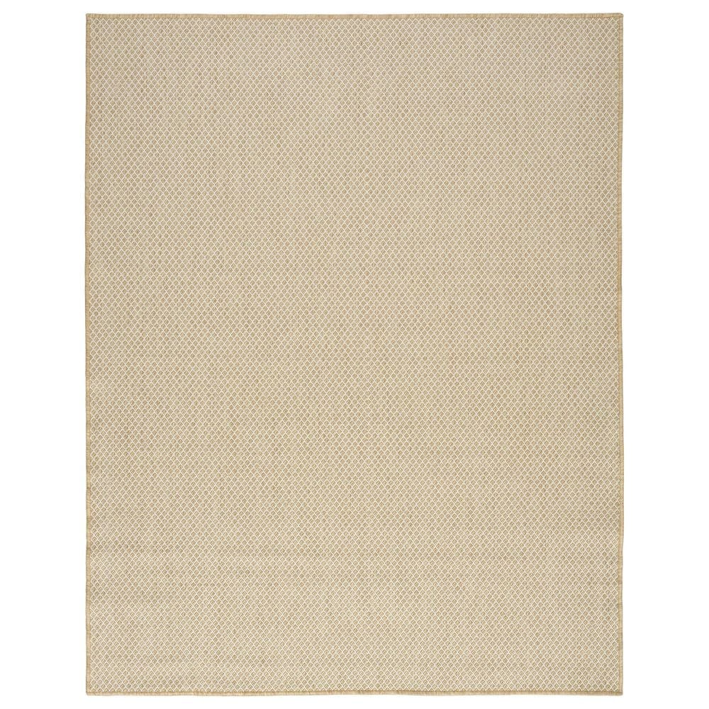 Nourison Courtyard Natural 10" x 14" Indoor/Outdoor Area Rug, , large