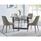 Steve Silver Olson Round Dining Table in Caramel - Table Only, , large