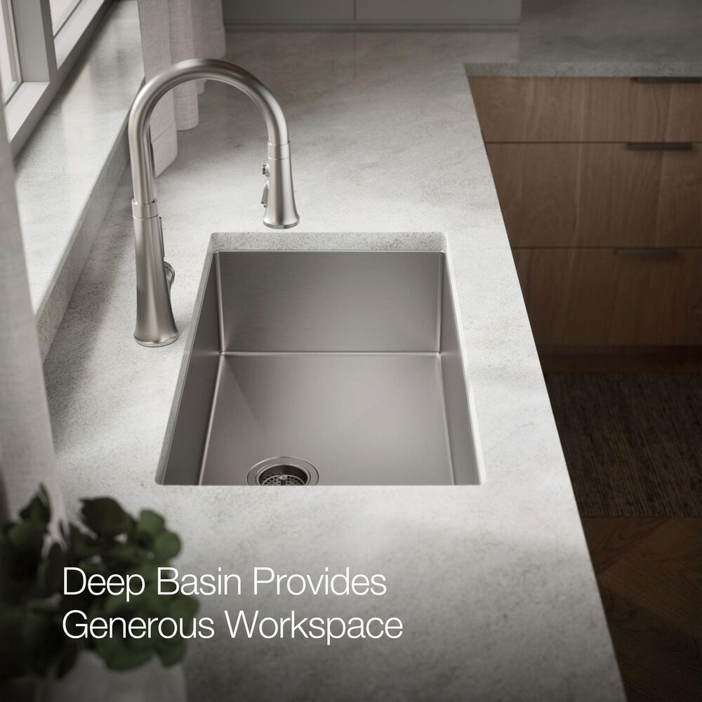 Kohler Strive 32" Undermount Single Bowl Kitchen Sinks in Stainless Steel, , large