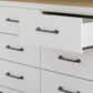 Ashley Linnocreek 6-Drawer Dresser in White and Warm Brown, , large